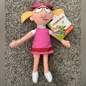 NWT Hey Arnold 12” Helga G Pataki Plush Doll Nickelodeon Nick 90’s Series 3